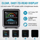 Carefor CF-200 Digital Radon Detector for Home, with APP,  Humidity, Temperature, 12‑Hour On‑Screen Charts & CSV Reports, Audible & Visual Alarms (Pre-order)