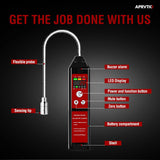 Refrigerant Leak Detector, Aprvtio WJL-6000PRO Refrigerant Gas Leak Detector with Dual Detection Modes PPM &%LEL, AC Freon Leak Detector Kit for Auto AC Repair, R134a R12 R22 R410A CFCs HCFCs HFCs HFOs HCs