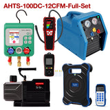 APRVTIO Cold Room Installation Kit – Complete Refrigeration Service Set with Refrigerant Leak Detector, Digital Manifold, Refrigerant Scale, Recovery Machine, K-type Thermometer and Vacuum Pump