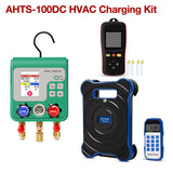 APRVTIO HVAC Charging Kit – Refrigerant Charging Tool Set with Manifold Gauge, Refrigerant Scale & K-Type Thermometer