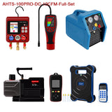 APRVTIO Air Condition installation Complete Digital Set AHTS-100 Series, with Refrigerant Leak Detector, Digital Manifold Gauge, Refrigerant Scale, Recovery Machine & Vacuum Pump