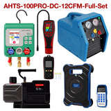 APRVTIO Cold Room Installation Kit – Complete Refrigeration Service Set with Refrigerant Leak Detector, Digital Manifold, Refrigerant Scale, Recovery Machine, K-type Thermometer and Vacuum Pump
