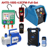 APRVTIO Cold Room Installation Kit – Complete Refrigeration Service Set with Refrigerant Leak Detector, Digital Manifold, Refrigerant Scale, Recovery Machine, K-type Thermometer and Vacuum Pump