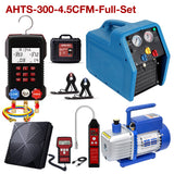 APRVTIO Mini Split Installation Kit – Complete HVAC Service Set with Vacuum Pump, Digital Manifold, Leak Detector & Refrigerant Scale, Recovery Machine