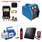 APRVTIO Air Condition installation Complete Digital Set AHTS-300 Series, with Refrigerant Leak Detector, Digital Manifold Gauge, Refrigerant Scale, K-Type Thermometer, Recovery Machine & Vacuum Pump