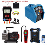 APRVTIO Air Condition installation Complete Digital Set AHTS-300 Series, with Refrigerant Leak Detector, Digital Manifold Gauge, Refrigerant Scale, K-Type Thermometer, Recovery Machine & Vacuum Pump