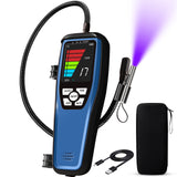Aprvtio ALD-200 HP Heat Pump Refrigerant Leak Detector, Rechargeable 3000mAh Battery 16-Inch Sensor Probes with Loud Alarm for R32 R134A R410A R22 A2L R454B