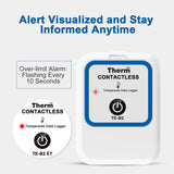 ThermElc TE-B2 10PCS Bluetooth Temperature Data Logger, Auto PDF CSV Report, Compare Multi-Devices Data, Monitor Cold & Frozen Storage