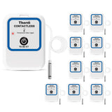 ThermElc TE-B2 ET 10PCS Bluetooth Temperature Data Logger with External Probe, Tank Thermometer Aquarium Auto PDF CSV Report, Compare Multi-Devices Data, Monitor Cold & Frozen Storage