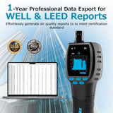 air quality meter for school with data report for WELL LEED 
