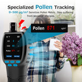 handheld air quality device with app pollen tracking