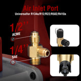 High efficiency vacuum pump with durable motor design for deep vacuum evacuation performance