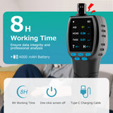 indoor air quality monitor with 8 hours workin time battery