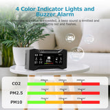professional air quality monitor 4 color indicator 
