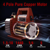 Single stage and dual stage vacuum pump models designed for HVAC and refrigeration applications