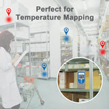Temperature data logger for temperature mapping applications