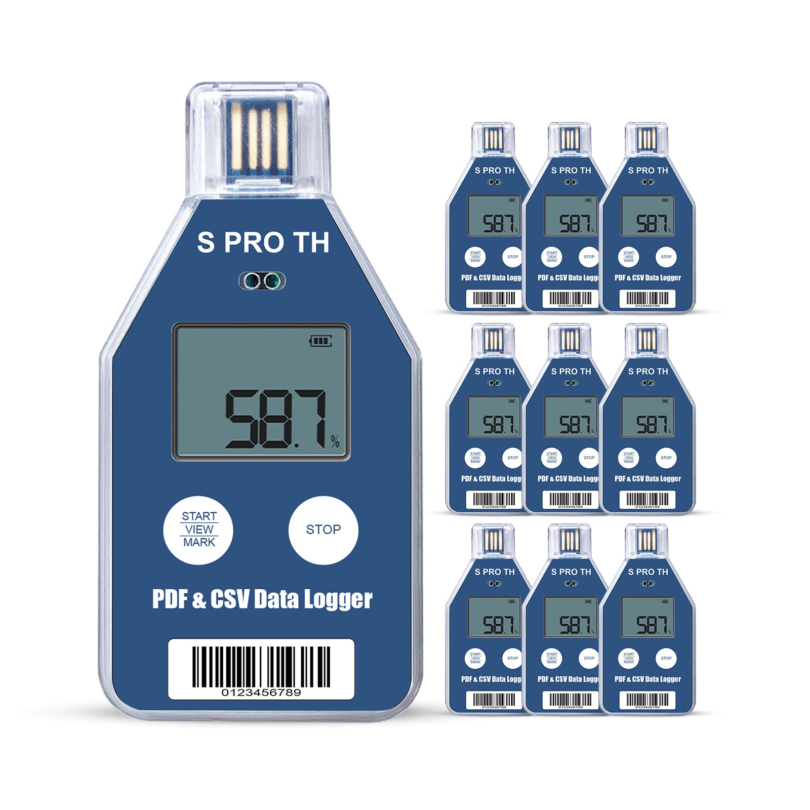 Spro-TH Single Use Temperature And Humidity Data Logger with LCD display, Contact us for Quote