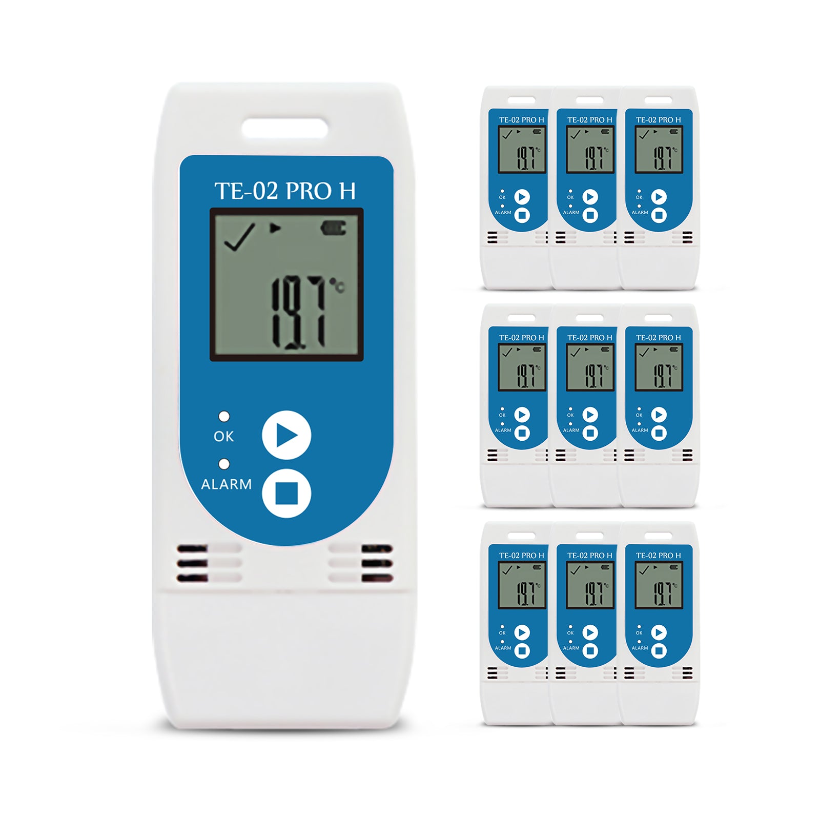 TE-02 PRO H Temperature Humidity data logger with 32000 Points Light A