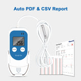 TE-03 TH Digital Temperature And Humidity Data Logger With Probes  -40℃ ~85℃  0%~100%RH Audio Alarm