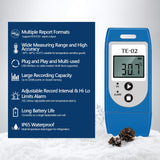 TE-02 PRO Waterproof Temperature Data Logger PDF CSV Report Easy-use 10 PCS